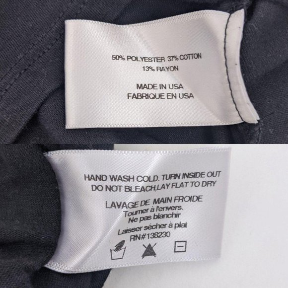 Pam & Gela Fringe Tank Top XS Black Crew Neck - Picture 9 of 9